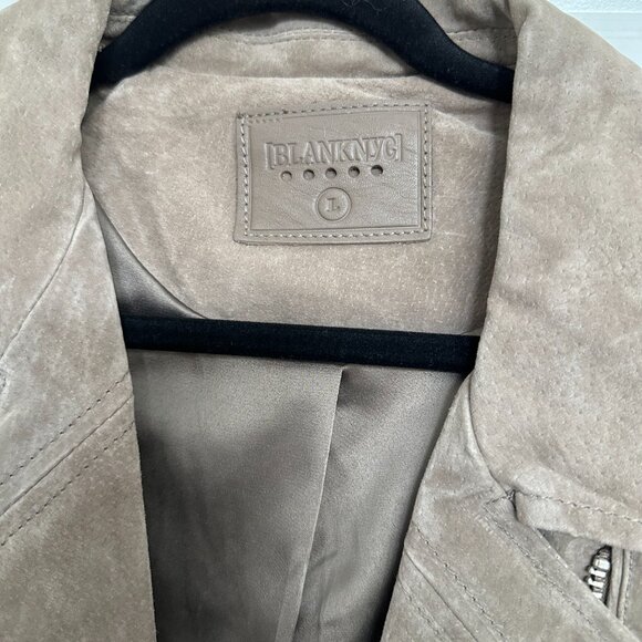 NWT BLANKNYC  Suede Moto Jacket in Sand NWT - Picture 3 of 4
